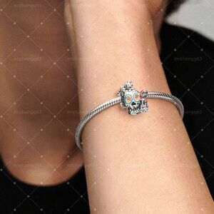 Pandora Disney Pixar Coco Miguel & Dante Skull Glow-in-the-dark Charm